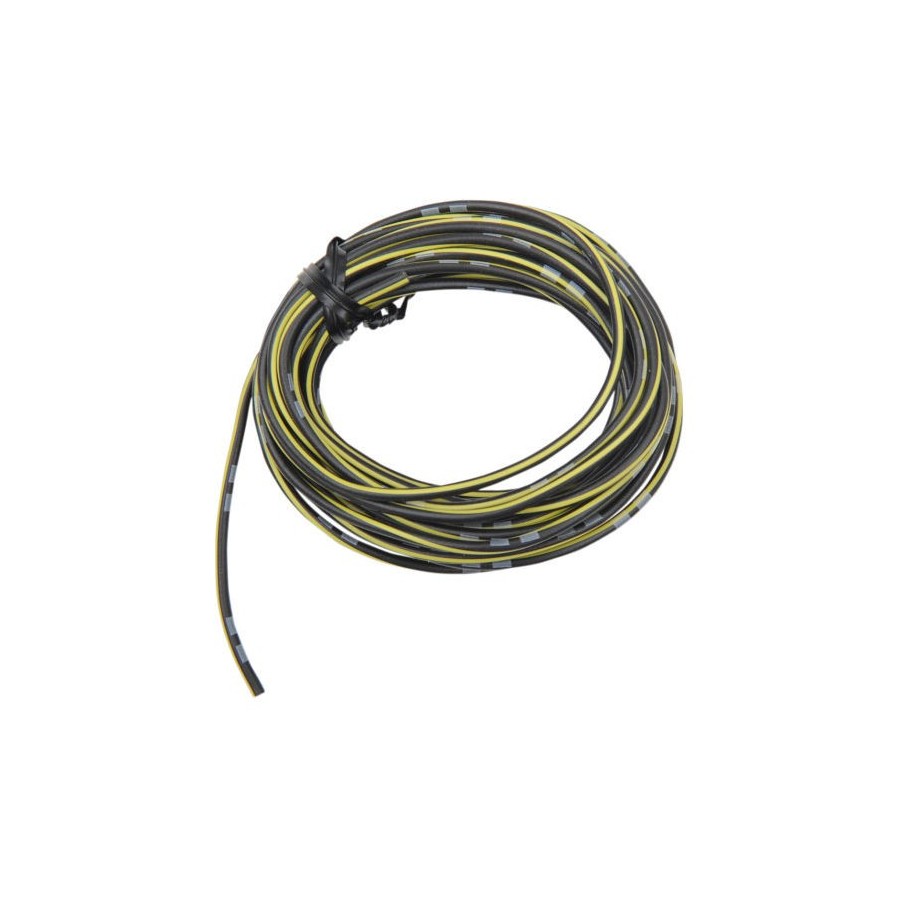 Service Moto Pieces|Fil Electrique - 0.75mm2 - Jaune/Noir - 4 metres|Fil Electrique 0.75mm2|12,56 €