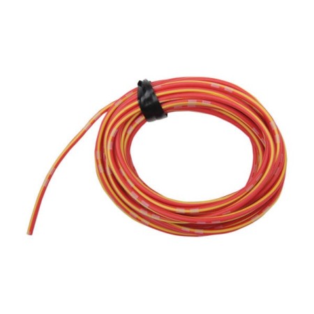 Service Moto Pieces|Fil Electrique - 0.75mm2 - Jaune/Rouge - 4 metres|Fil Electrique 0.75mm2|12,56 €