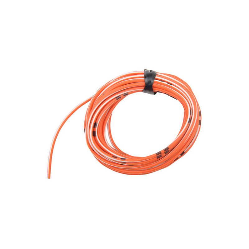 Service Moto Pieces|Fil Electrique - 0.75mm2 - Orange/Blanc - 4 metres|Fil Electrique 0.75mm2|12,56 €