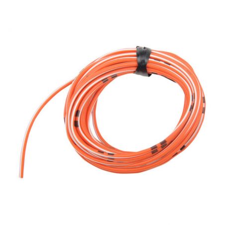 Fil Electrique - 0.75mm2 - Orange/Blanc - 4 metres