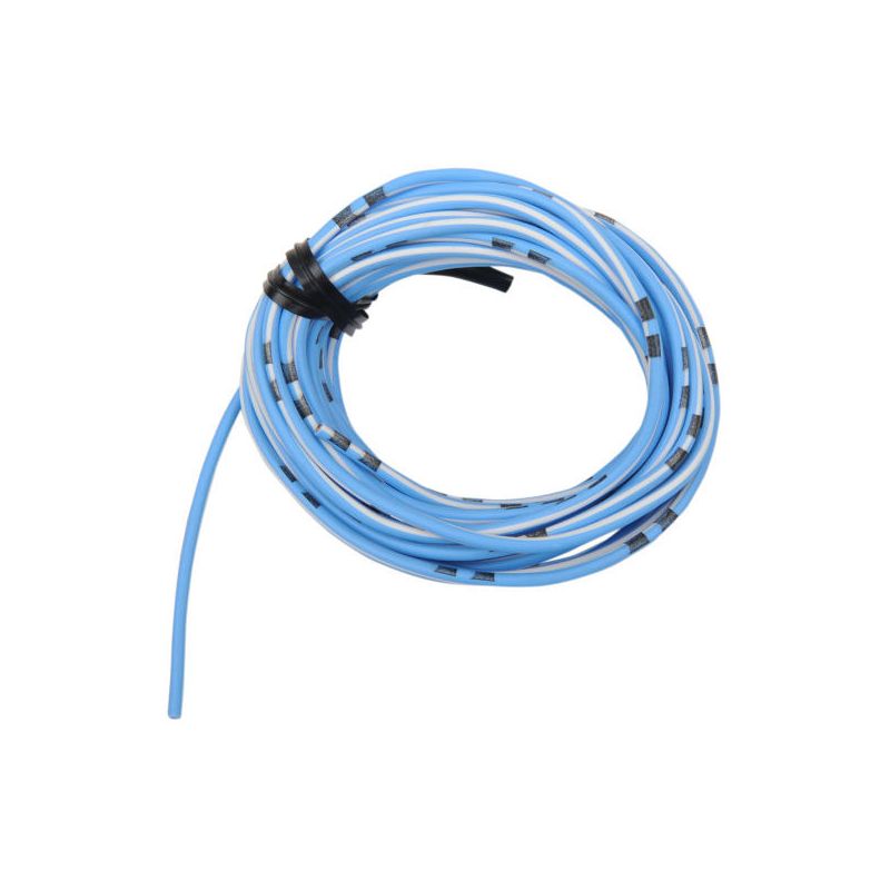 Fil Electrique - 0.75mm2 - Bleu/Blanc - 4 metres