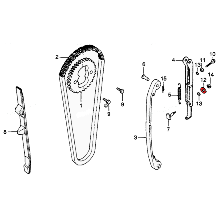 Distribution - Rondelle - ø 6x13x2.0mm - tendeur de chaine - ..... - ....