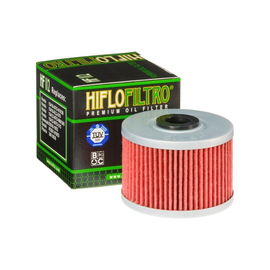 Service Moto Pieces|Filtre a huile - Hiflofiltro - HF-112 - 15412-KF0-000|Filtre a huile|3,90 €