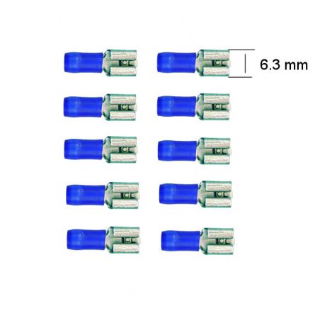 Service Moto Pieces|Connecteur - Femelle - Larg 6.3 - Cable : 1.5 -2.5 mm - (x10)|1979 - RD50|4,50 €