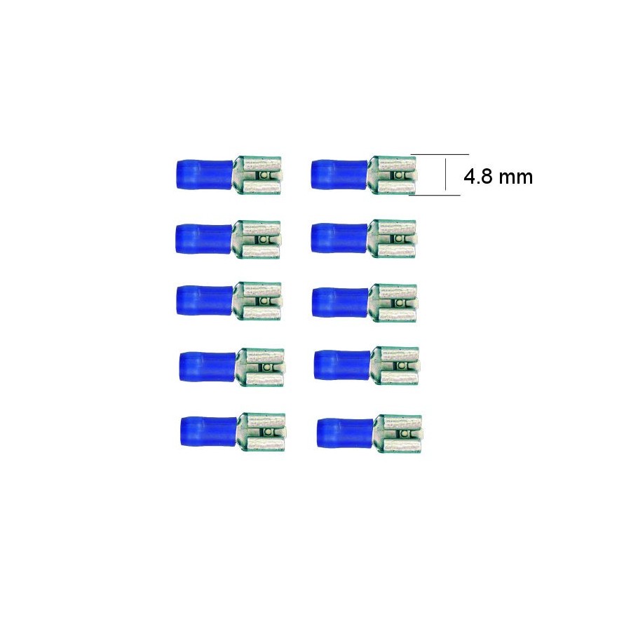 Service Moto Pieces|Connecteur - Femelle - Larg 4.8 - Cable : 1.5 -2.5 mm - (x10)|1979 - RD50|1,50 €