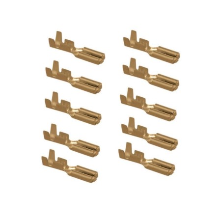 Service Moto Pieces|Cosse Femelle a sertir - ML110 - (x10) - plate 2mm - pour connecteur |Connecteur - Cosses|2,90 €