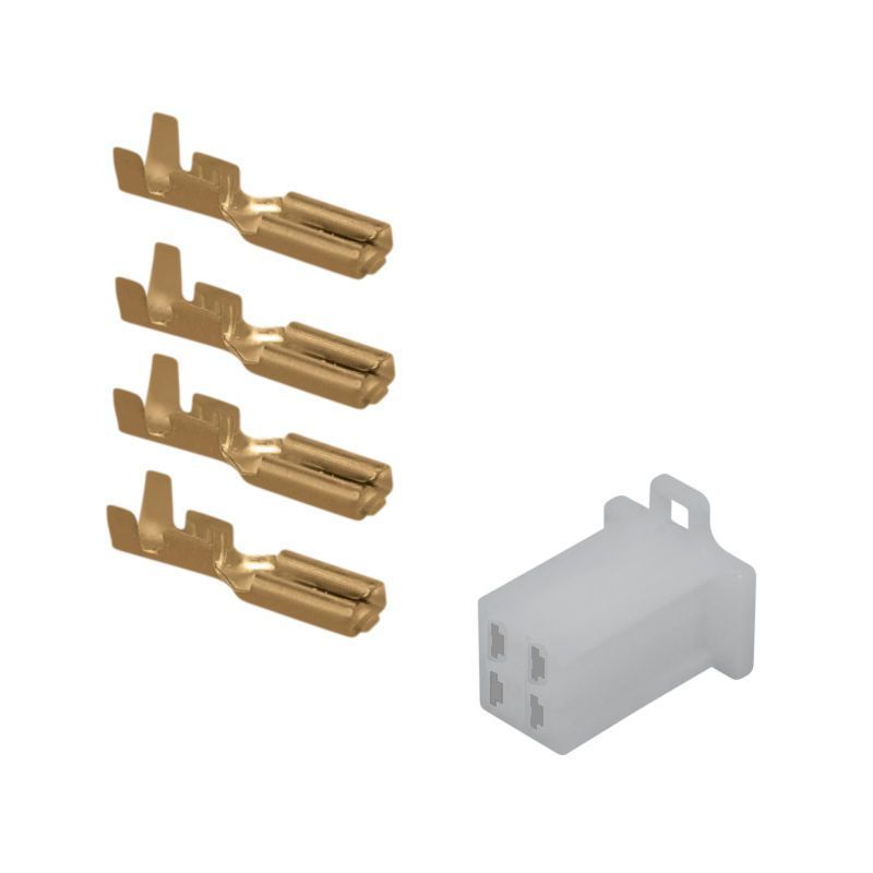 Service Moto Pieces|Connecteur - Femelle - 4 broches ( ML110) + cosse|Connecteur - Cosses|2,60 €