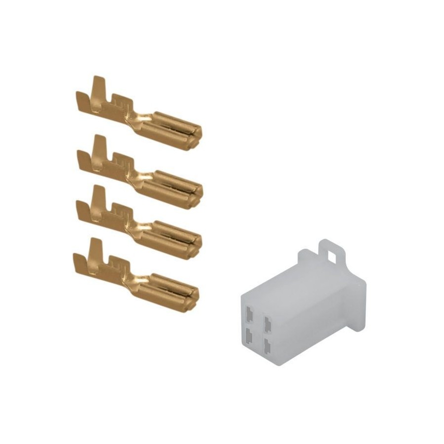 Service Moto Pieces|Connecteur - Femelle - 4 broches ( ML110) + cosse|Connecteur - Cosses|2,60 €