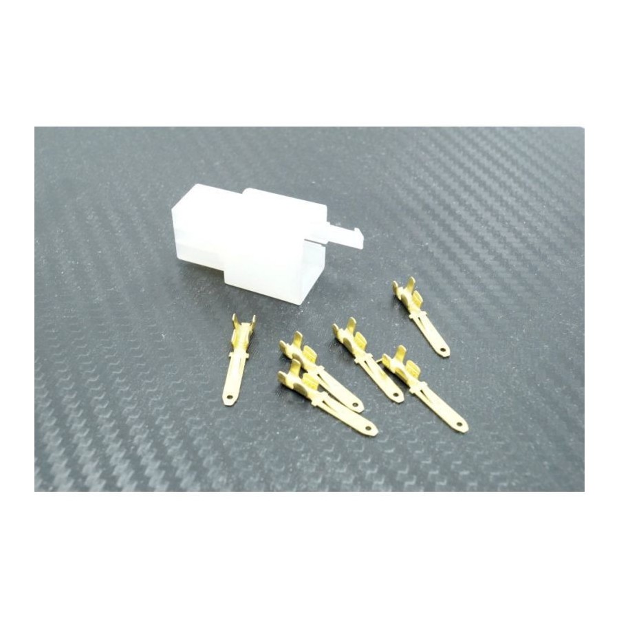 Connecteur plastique 6 fiches (6 cosses males + 6 cosses femelles) P2R  (MotorisÃ©) - Cdiscount Auto