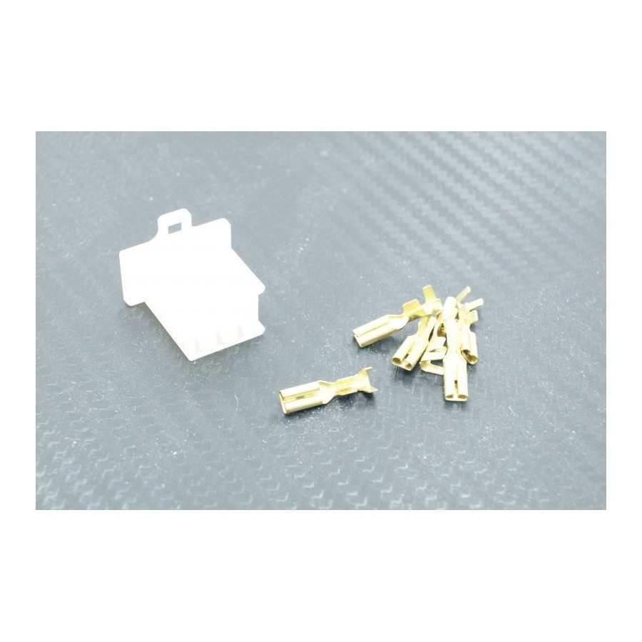 Connecteur - Femelle - 6 broches ( ML110) + cosse Connecteur - Femelle - 6 broches ( ML110) + cosse