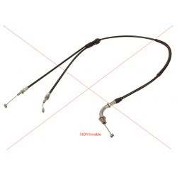 Cable - Accélérateur - Tirage - CB450K - CB500T  - Noir