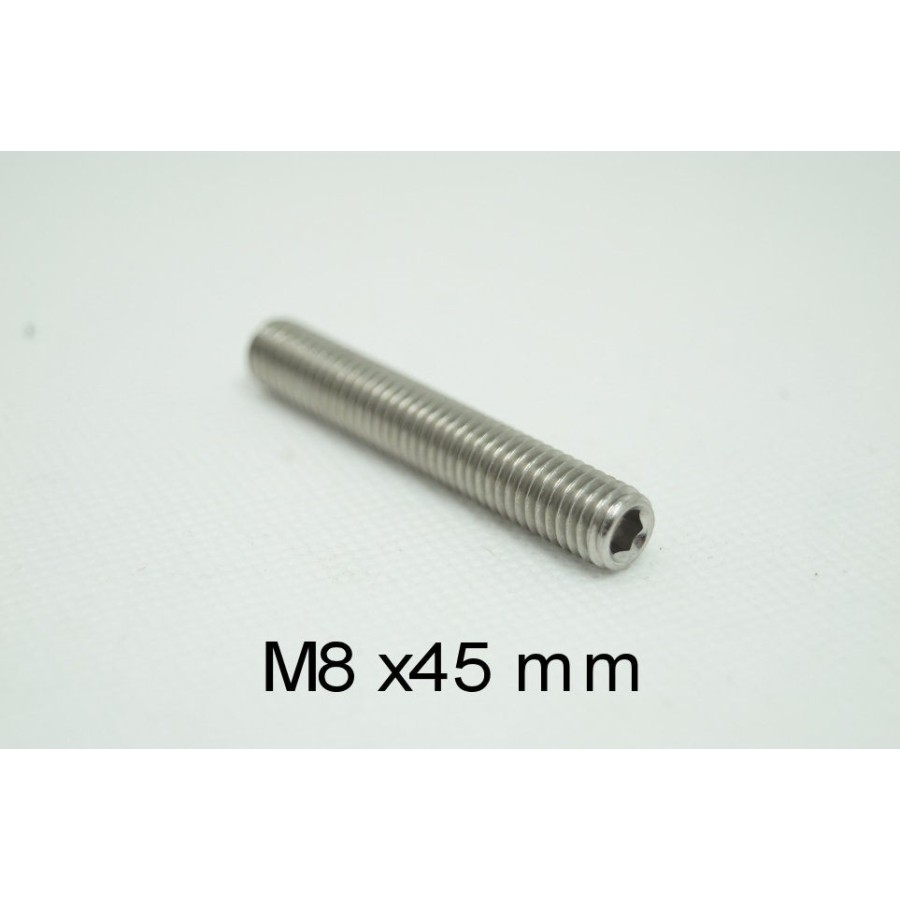 Echappement - Vis de Collecteur - Axe de fixation collerette - INOX - BTR - M8 x45mm