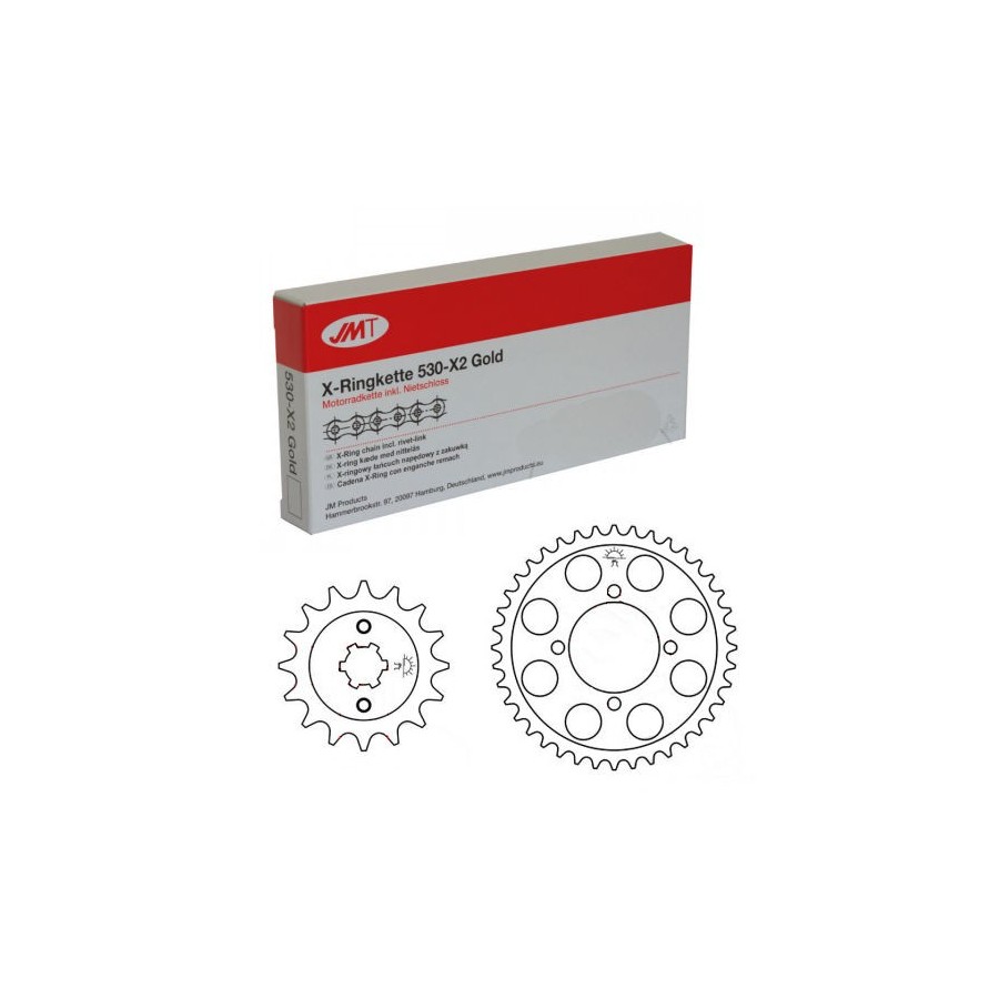 Service Moto Pieces|Transmission - Kit Chaine - JT-428 - 124-43-14 |Kit chaine|55,90 €