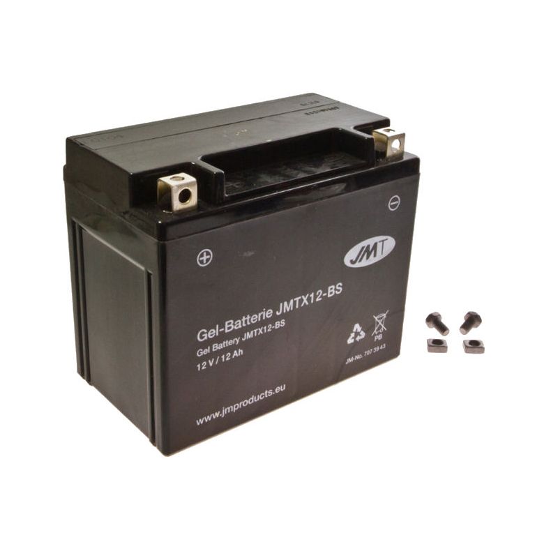 Service Moto Pieces|Batterie - 12v - Gel - YTX12-BS - JMT|Batterie - Gel - 12Volt|74,56 €