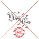 Moteur - Vilebrequin - 1/2 coussinet - (x1) - D - Jaune - CB500, 550, .. 650, 