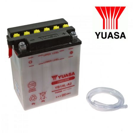 Service Moto Pieces|Batterie - 12v - Acide - YUASA - YB14L-A2 - 134x89x160mm|Batterie - Acide - 12 Volt|92,00 €