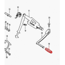 Selecteur vitesse - caoutchouc - CB 125/250/350/450 ...