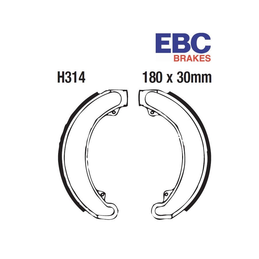 Service Moto Pieces|Frein - Machoires AV/AR - 110x25 - EBC-H303 / TRW-MCS800|Machoire|15,90 €