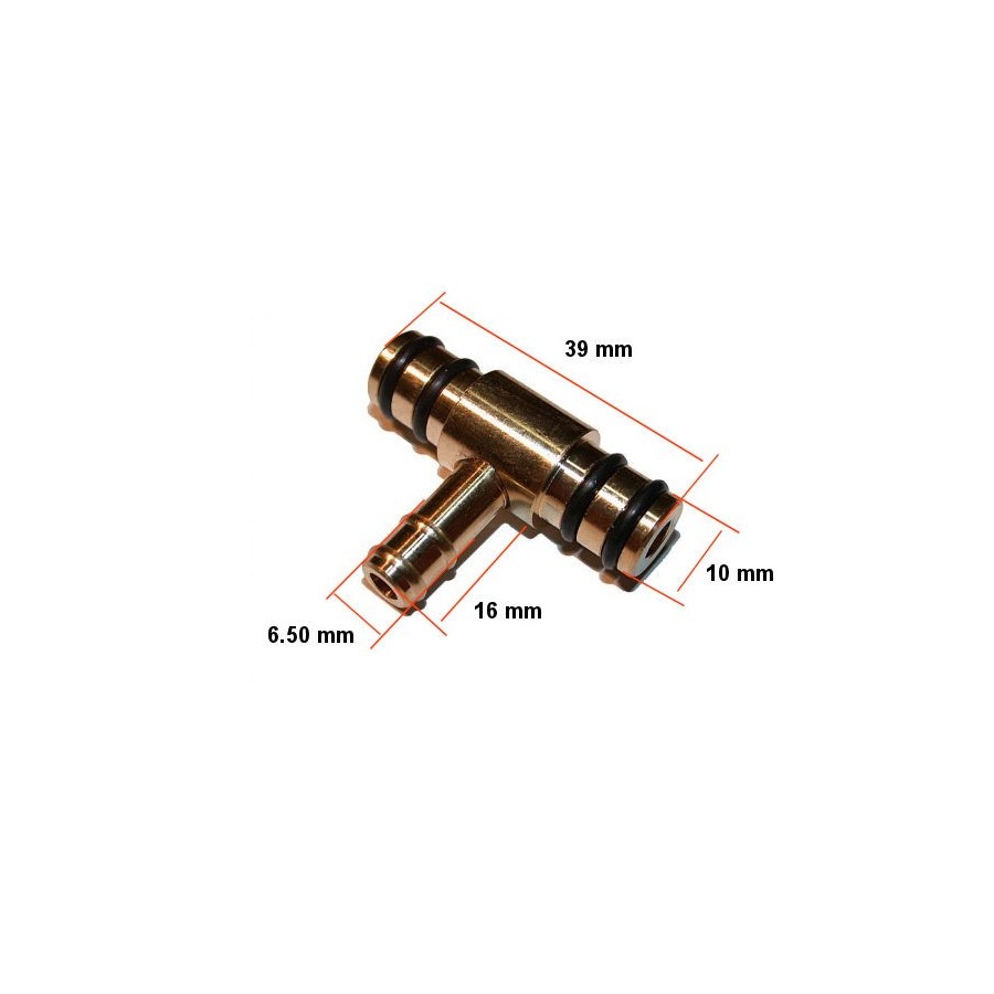 Service Moto Pieces|Durite - essence - Embout - Raccord en T -  ø 8.00 mm|Raccord - Joint de liaison|2,10 €