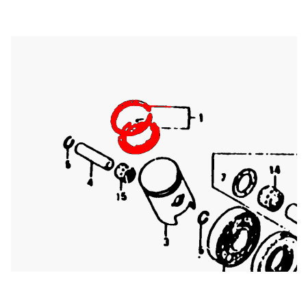 Moteur - Segment - ø39.00mm - (+0.00) - MB50 / MT50 / MTX50 