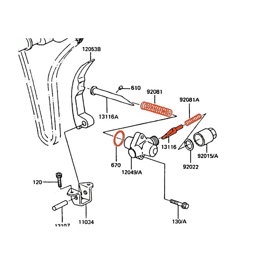 Service Moto Pieces|Reservoir - Silent bloc - support avant de reservoir - (x1) |Reservoir - robinet|9,10 €