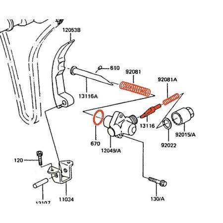 Service Moto Pieces|Distribution - Tendeur de chaine - GPZ550 / GT550 / Z550 ...... Z400 - |1983 - ZR550 A|18,70 €