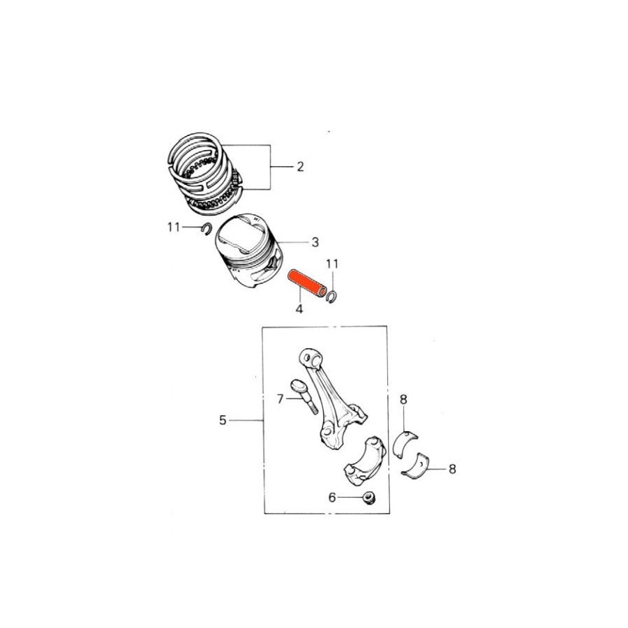 Service Moto Pieces|Moteur - Segment - CB900F - CBX1000 - (+1.00)|Bloc Cylindre - Segment - Piston|76,00 €