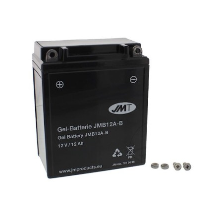 Service Moto Pieces|Batterie - 12v - YB12A-B - JMT - GEL - 134x80x160mm|Batterie - Gel - 12Volt|85,63 €