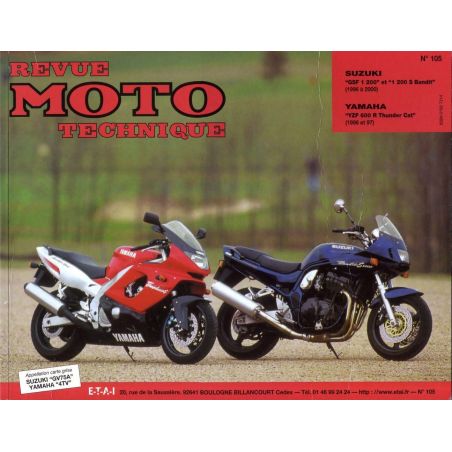 RTM - N° 105 - Version Papier - GSF1200 - YZF600R - Revue Technique moto