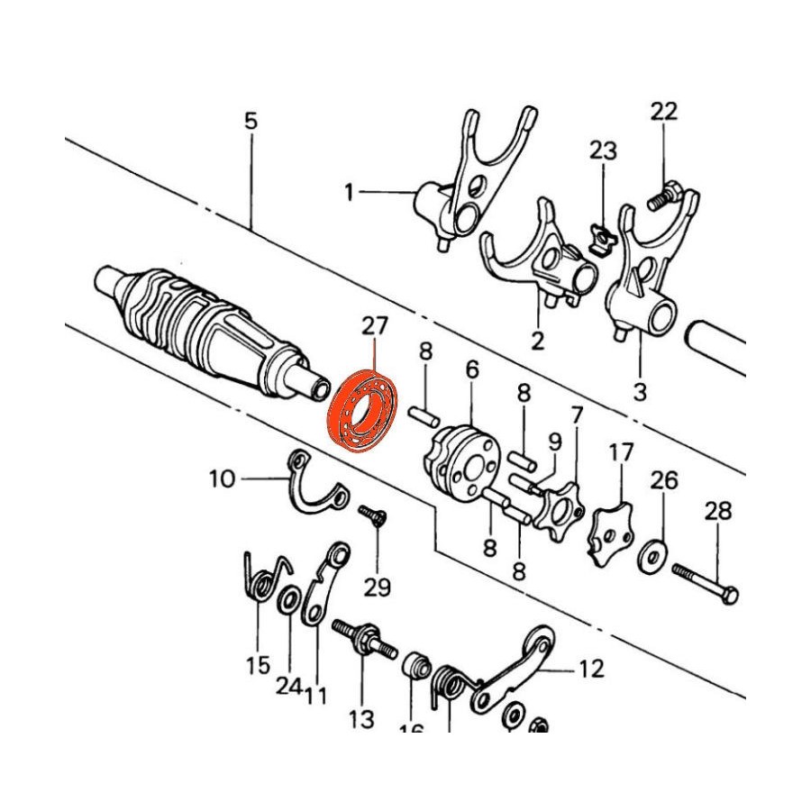 Selecteur - Roulement - 