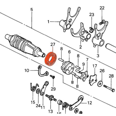 Selecteur - Roulement - 