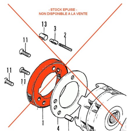 Service Moto Pieces|Demarreur - Roue Libre - Roue entrainement - N'est plus disponible|roue libre|106,20 €