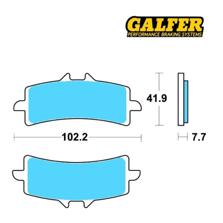 Service Moto Pieces|Frein - Jeu de Plaquettes - Galfer - FD373-1375R - MV Agusta|Plaquette|80,00 €