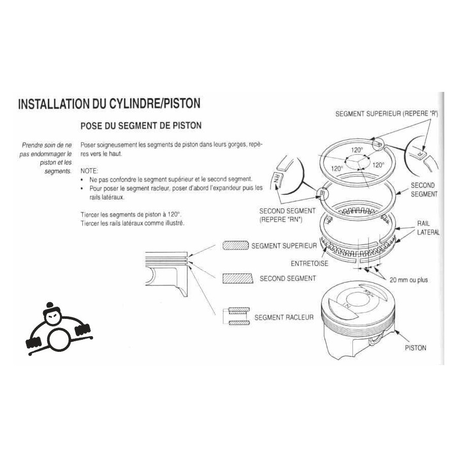 Moteur - Segment - CB250G - (+0.00) - N'est plus disponible