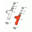 Fourche - Support de phare chrome - Gauche