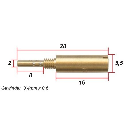 Gicleur - Ralenti - 99124-300-0200 - ø 0.20