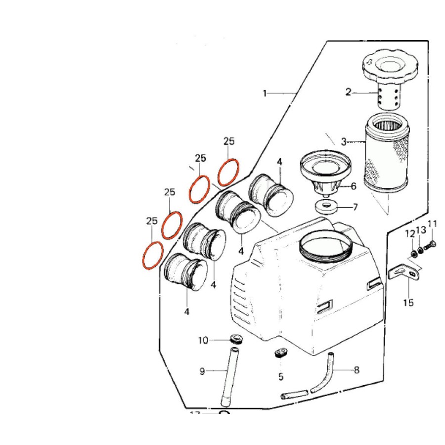 Service Moto Pieces|Carburateur - Cuve - Vis de purge - 92009-1057 - Kawasaki - KL/KZ ... 250-400-440-750|Vis de reglage|12,90 €