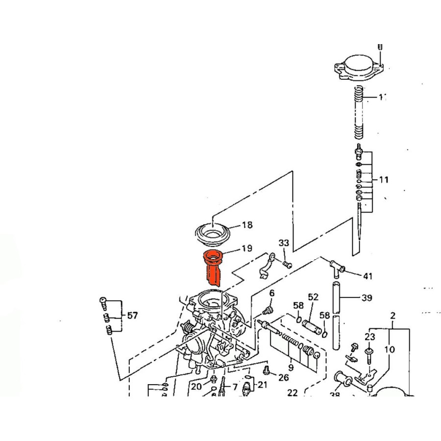 Service Moto Pieces|3KW-14504-00 - Kit pour carburateur - xvz125|Kit carbu|52,00 €