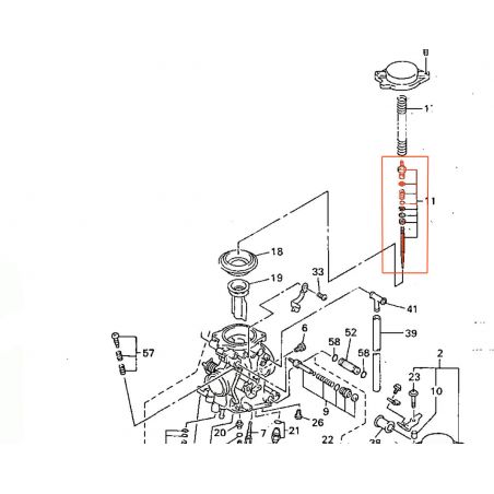 Carburateur - Kit Aiguille de boisseau - 5DM-1490J-00 - FZS600 FAZER - ... - 