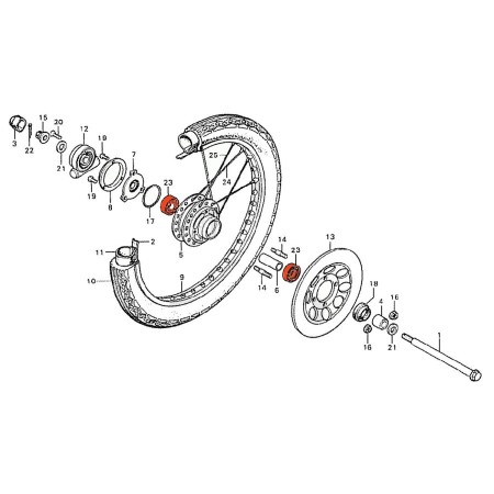 Roue - Avant - Roulement - 6301-2RSC3 - NTN