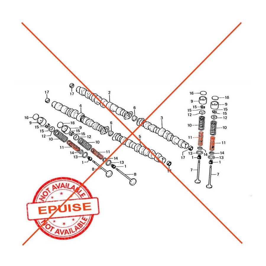 Service Moto Pieces|Moteur- Soupape - Echappement  - HONDA - CB750kz/f - cbx1000 - HONDA|Couvercle culasse - cache culbuteur|64,32 €