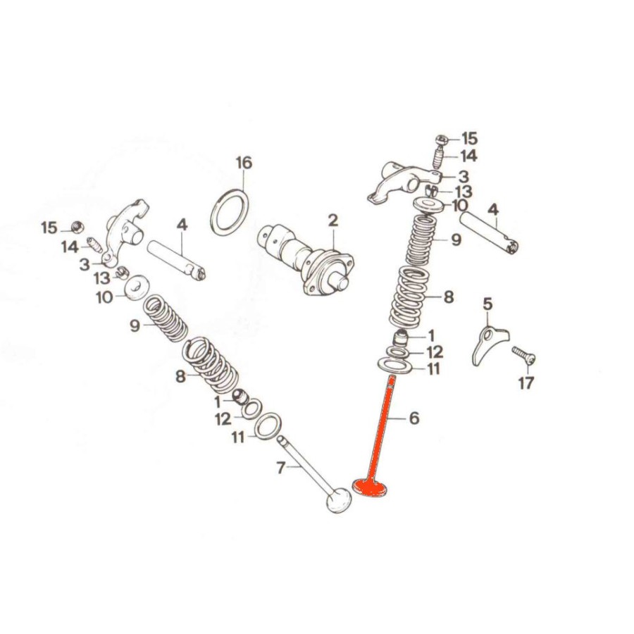 Moteur - Soupape Admission - CB125J - CB125N - XL125K