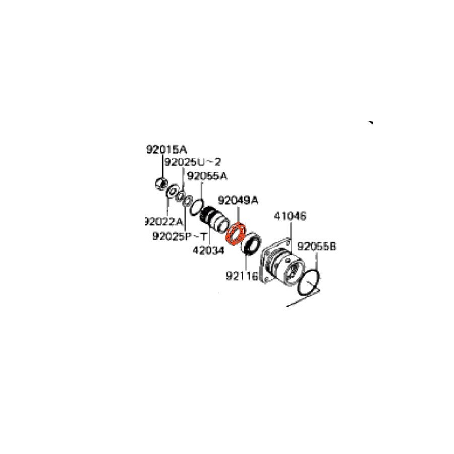 Cardan - Joint a levre ø 32x48x7 mm - (x1) - Z1100 - 92049-1033 Cardan - Joint a levre ø 32x48x7 mm - (x1) - Z1100 - 92049-1033