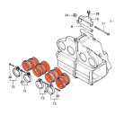Filtre a air - Ensemble Manchon boite a air (x4) - CB900F-CB1100F-CB1100R