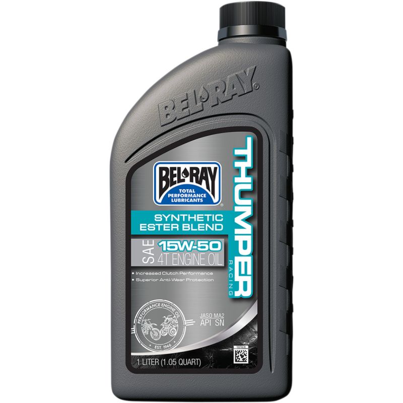 Service Moto Pieces|Huile moteur - BEL-RAY - Thumper - Ester Blend - 15w50 - Synthese - 1 Litres|Huile synthese|15,50 €