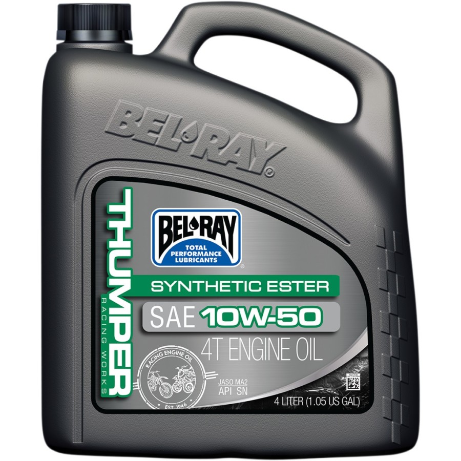 Huile moteur - BEL-RAY - Thumper - Ester - 10w40 - Synthese - 4 Litres