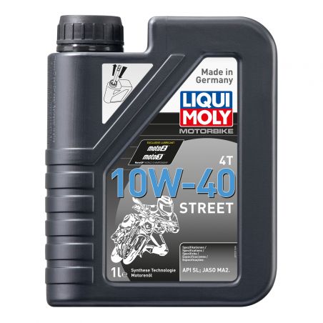 Service Moto Pieces|Huile moteur - Synthese - LIQUI MOLY - Street - 10W40 - 1 Litre|Huile synthese|21,30 €