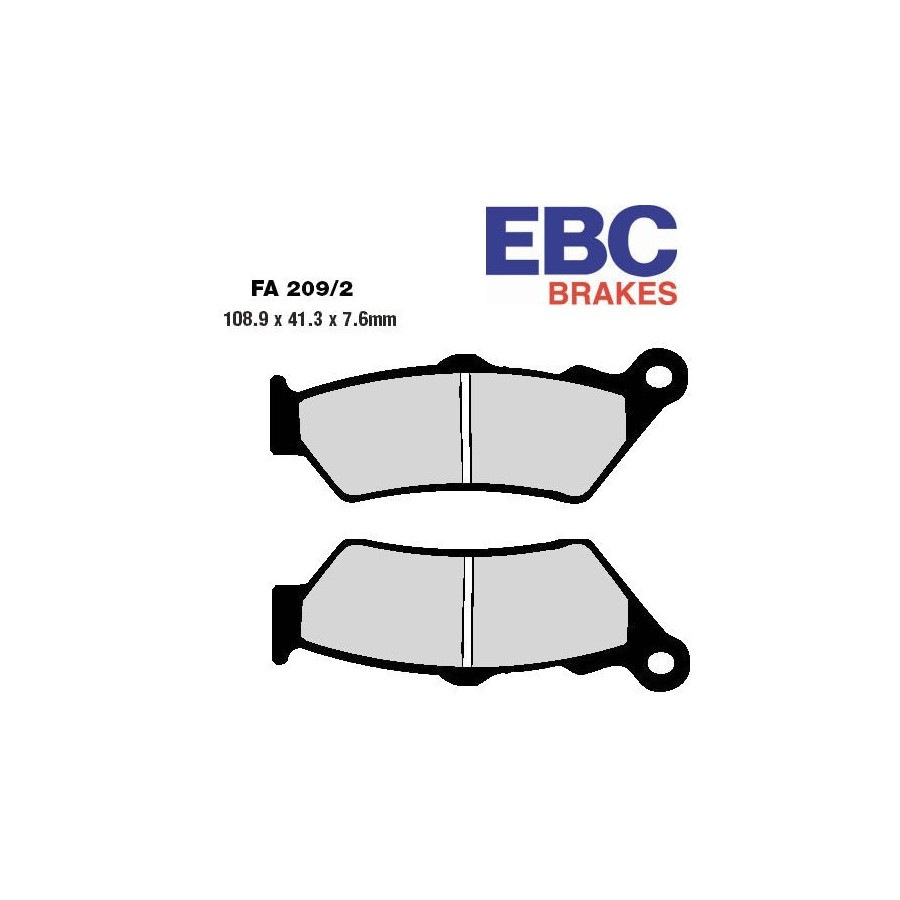 Service Moto Pieces|Frein - Jeu de Plaquettes - EBC - FA038V - semi-frittée|Plaquette|34,50 €