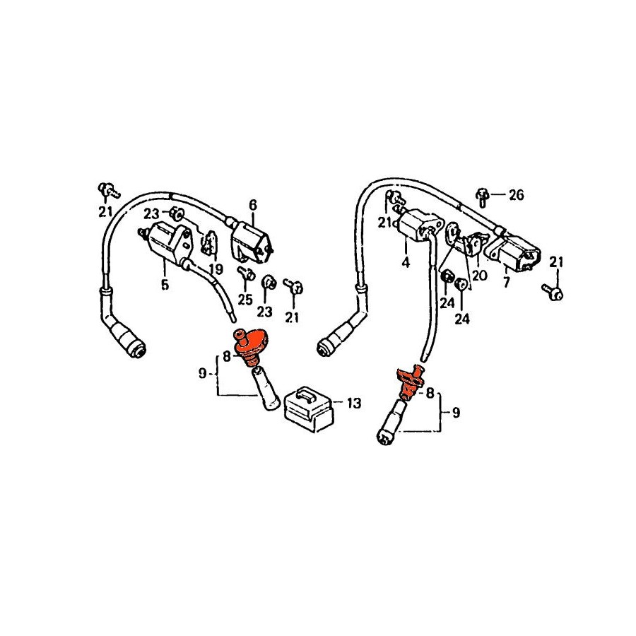 Service Moto Pieces|Filtre a air - Support - CG125 - 1 Cyl.|Filtre a Air|13,96 €