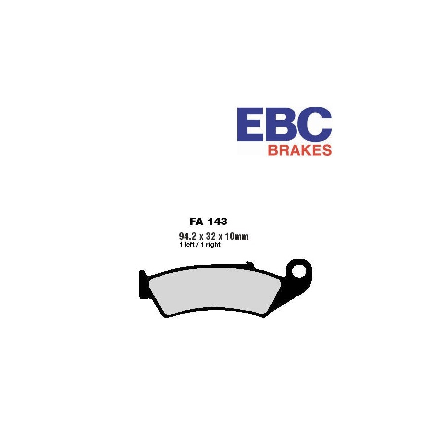 Service Moto Pieces|Frein - Jeu de Plaquettes - EBC - FA157R - Frittée - DR650|Plaquette|34,50 €